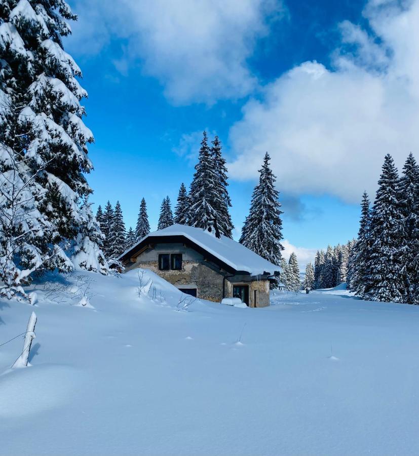 La Loge De La Dolarde - Chambre Nord-Est Hotell Prémanon Exteriör bild